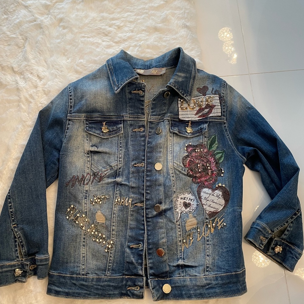 Denim Jacket, boho jacket